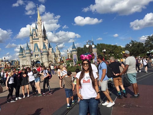 Rosa Caiafa during her vacation