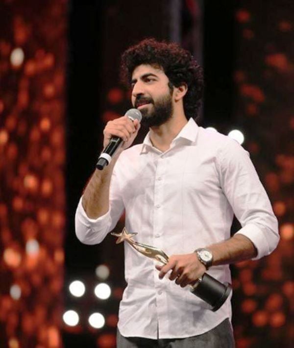 Roshan Mathew With His Award