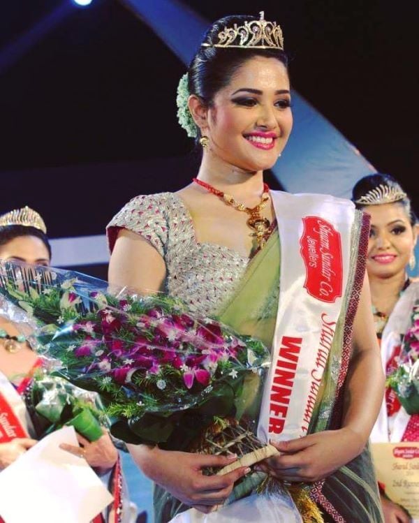 Roshni Bhattacharyya after winning