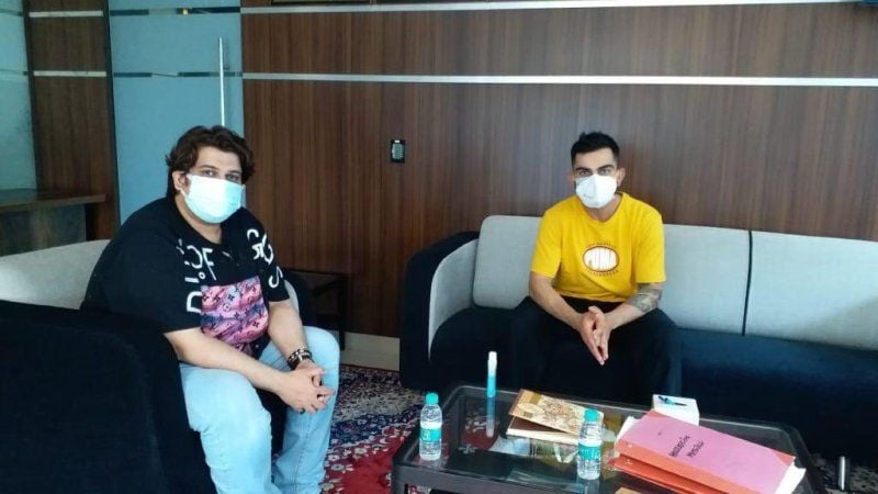 Rrahul Narain Kanal with Virat Kohli