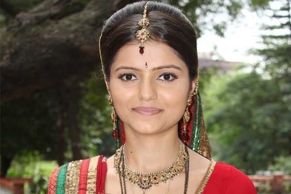 Rubina Dilaik on the sets of Chhoti Bahu