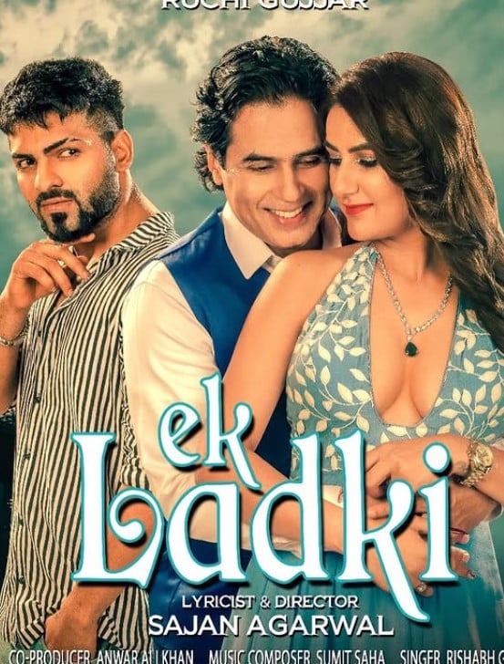 Ruchi Gujjar on the poster of the music video of the song 
