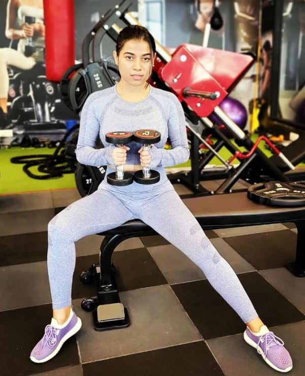 Rukmini Sheetal at the gym