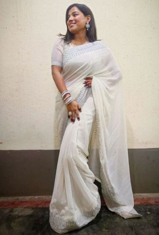Rukmini Sheetal in saree