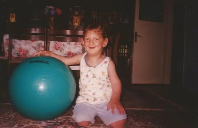 Rumeysa Gelgi at the age of 2 years