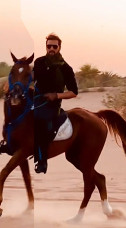 Rumi Khan horse Riding