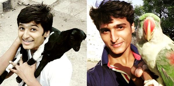 Rushiraj Pawar loves animals