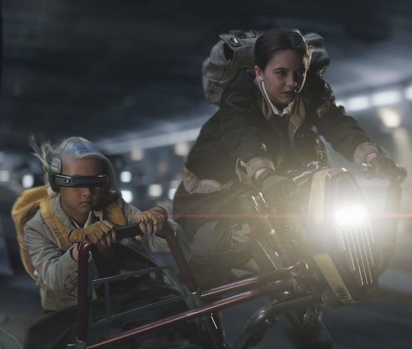 Ryan Kiera Armstrong in a still from the television series Star Wars Skeleton Crew