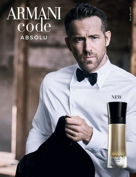 Ryan Reynolds in a commercial for Armani Code for their Absolu Scent (2019)