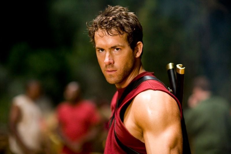 Ryan Reynolds in a still from the American superhero film titled 