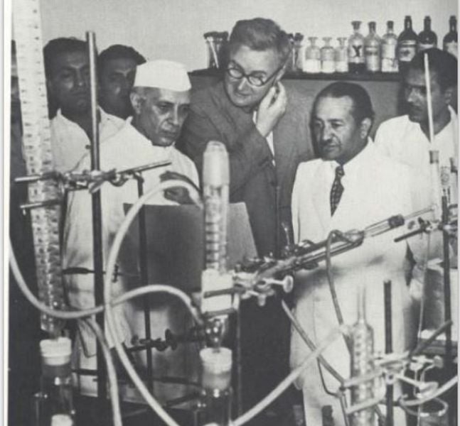 Shanti Swarup Bhatnagar with Jawaharlal Nehru 