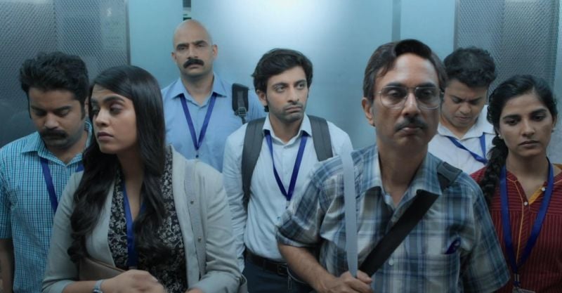 Saad Bilgrami (fourth from left) in a still from the Hindi TV series titled 