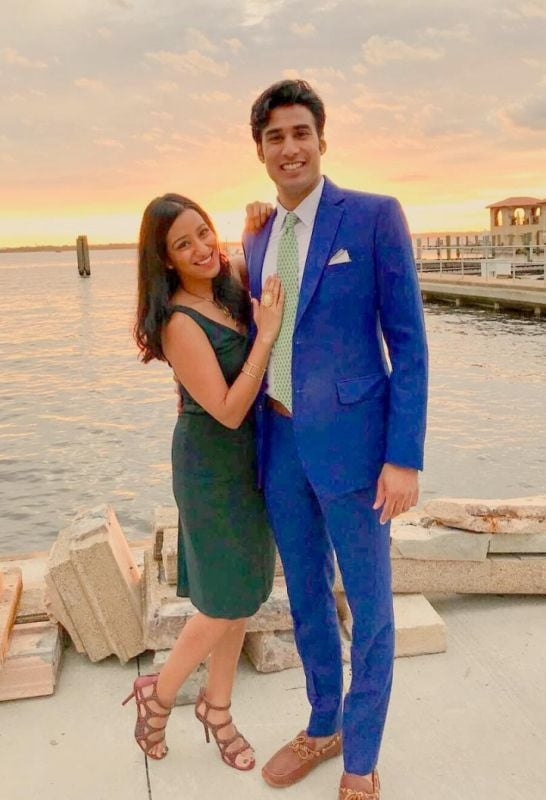 Sabrina Siddiqui with her husband, Muhammad Ali Syed Jafri