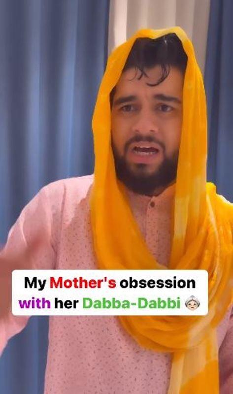 Sachin Awasthi in a still from his comedy video