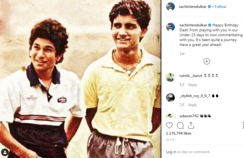 Sachin Tendulkar and Sourav Ganguly in Their Teenage