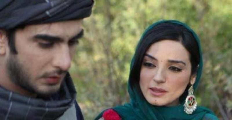 Sadia Khan with Imran Abbas in a still from the film 