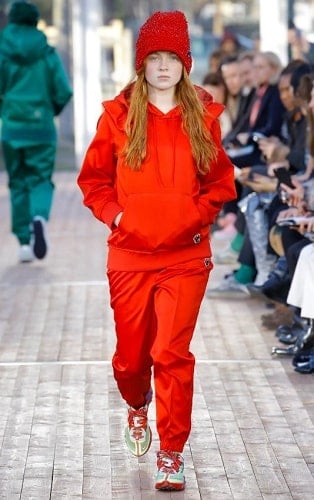 Sadie Sink in a fashion show