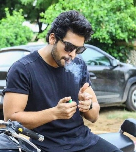 Sai Ketan Rao while smoking