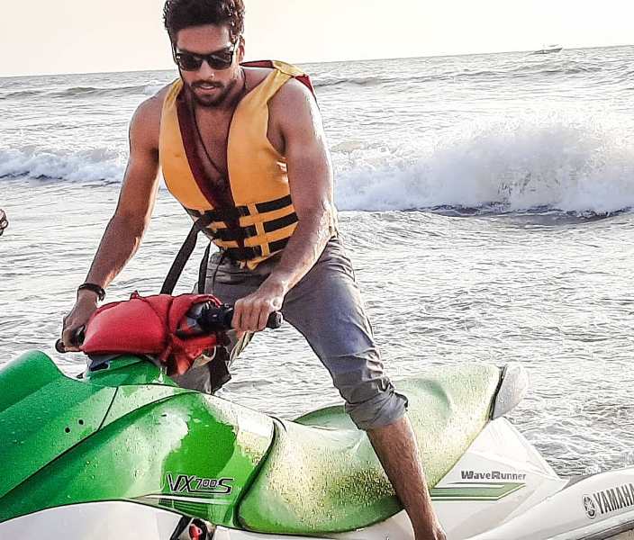 Sai Ketan Rao while jet-skiing