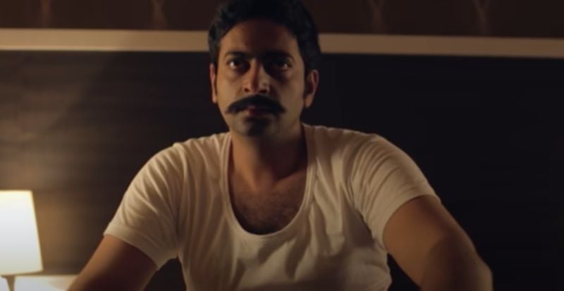 Saiju Kurup in a still from the Malayalam comedy short film titled 