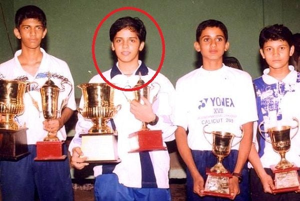 Saina Nehwal during their younger days