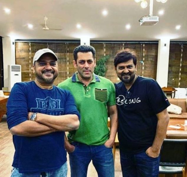 Sajid Khan and Wajid Khan With Salman Khan