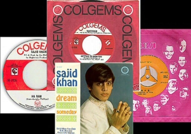 Sajid Khan on the cover of his music album