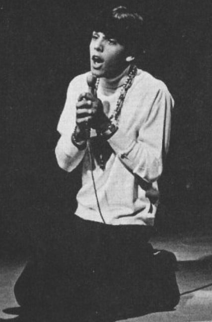 Sajid Khan while singing during a live show