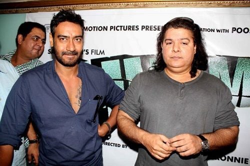 Sajid Khan with Ajay Devgn