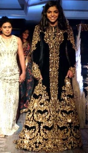 Sakshi Malik while walking a ramp