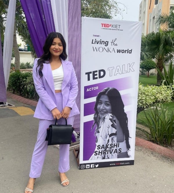 Sakshi Shrivas at the TEDx Talk event in Mumbai