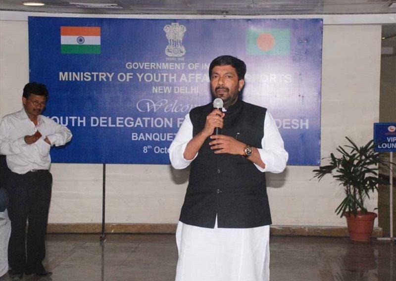 Saleem Ahmed as an Indian delegate at a Youth delegation programme