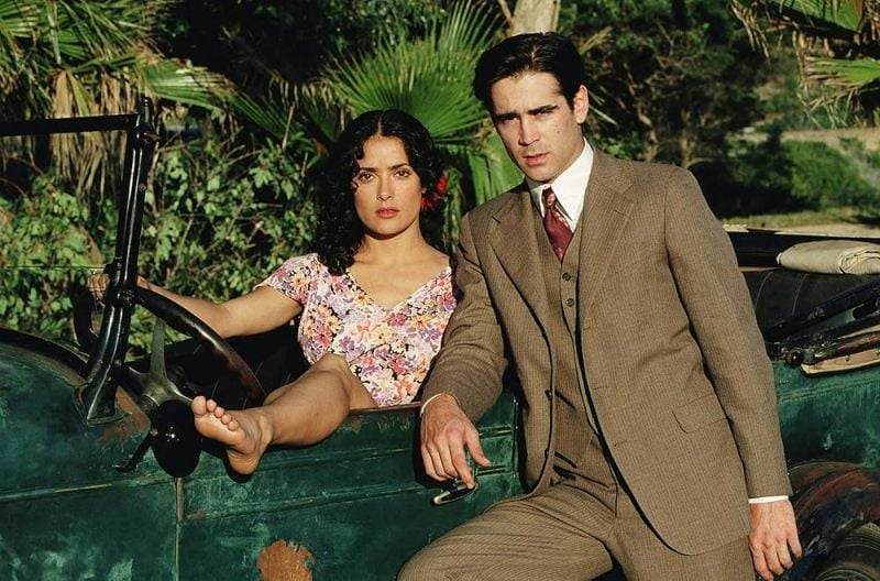 Salma Hayek (as Camilla Lopez) and Colin Farrell (as Arturo Bandini) in the film 