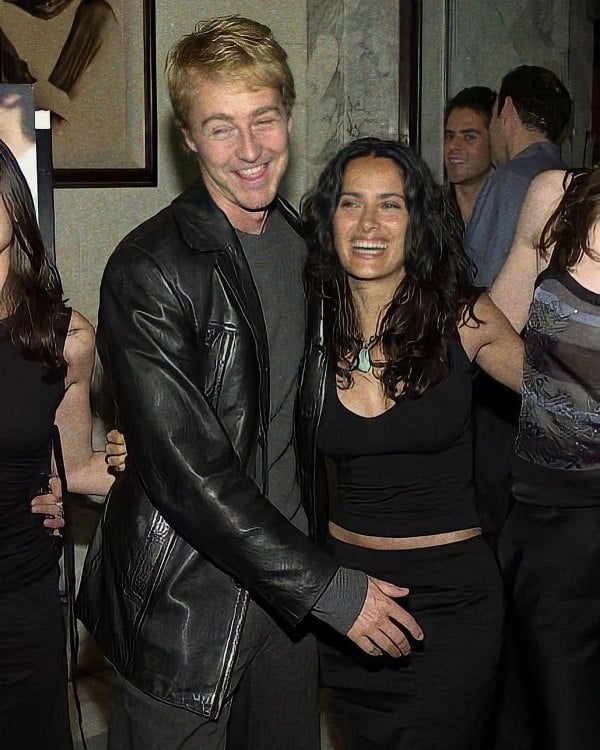 Salma Hayek with Edward Norton