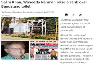 Salman Khan And Bandstand Toilet Row