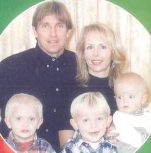 Sam Curran with his brothers and parents in his childhood