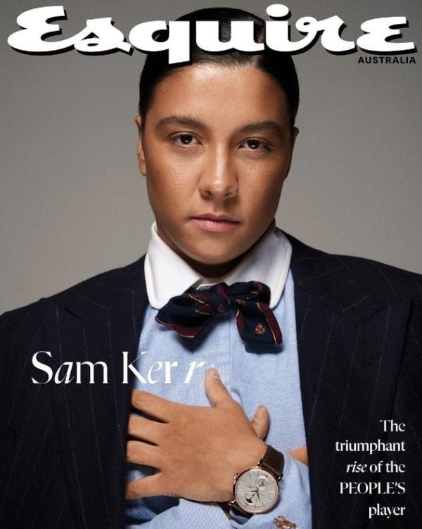 Sam Kerr featured on the cover of Esquire Australia magazine