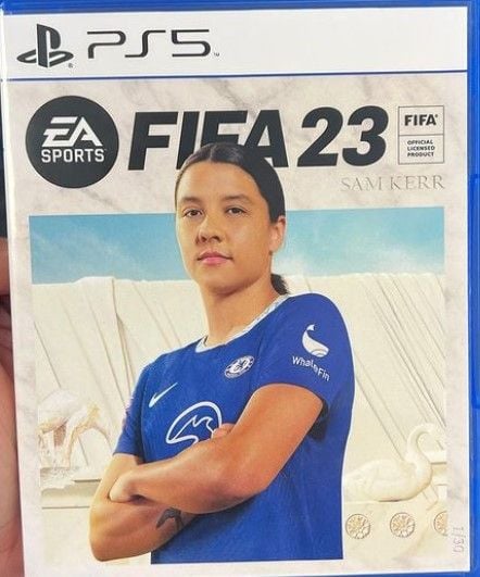 Sam Kerr featured on the cover of FIFA 23 video game