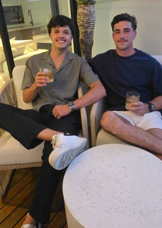 Sam Konstas having alcohol with his friend