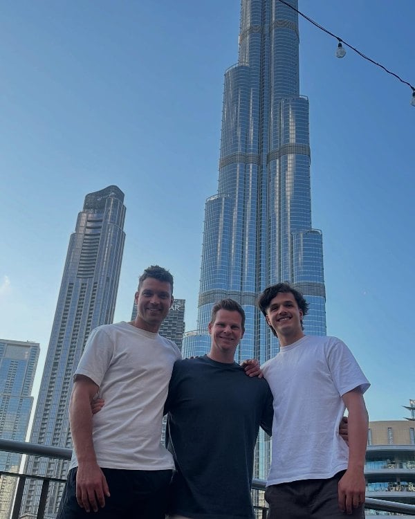 Sam Konstas with his colleagues enjoying in Dubai