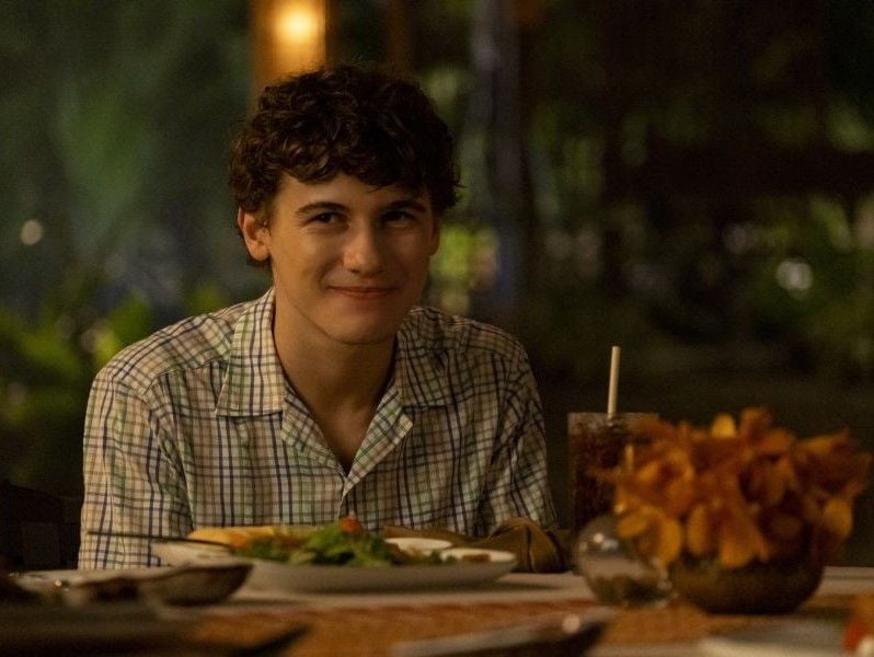 Sam Nivola in a still from The White Lotus