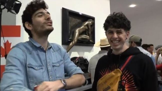 Sam Pepper (right) with Ice Poseidon (left)