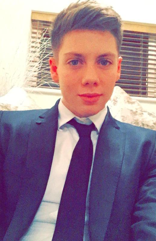 Sam Vanderpump during his teenage years