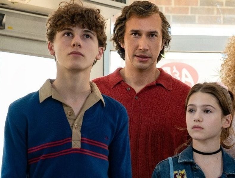 Sam and May Nivola in a still from the film, White Noise