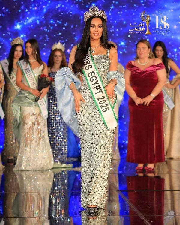 Sama Kamel, after being crowned Miss Egypt 2025