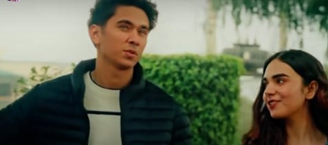 Samar Jafri in a still from the music video of the song 