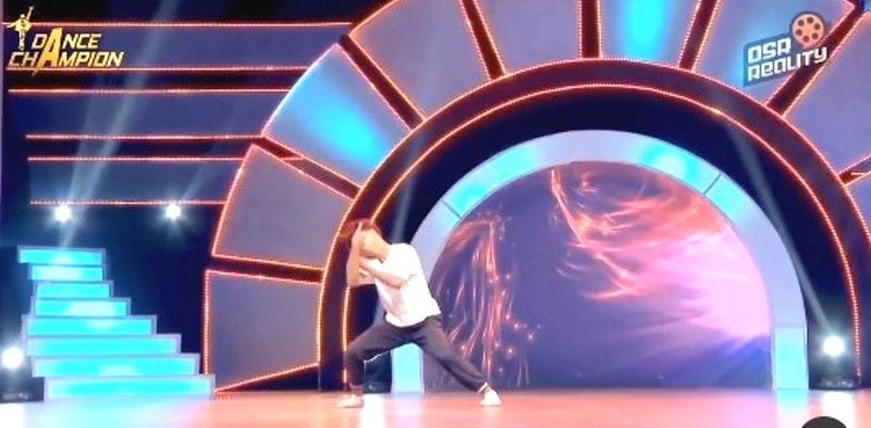 Samarpan Lama in a still from the audition at the OSR Reality channel for the Dance Competition TV show