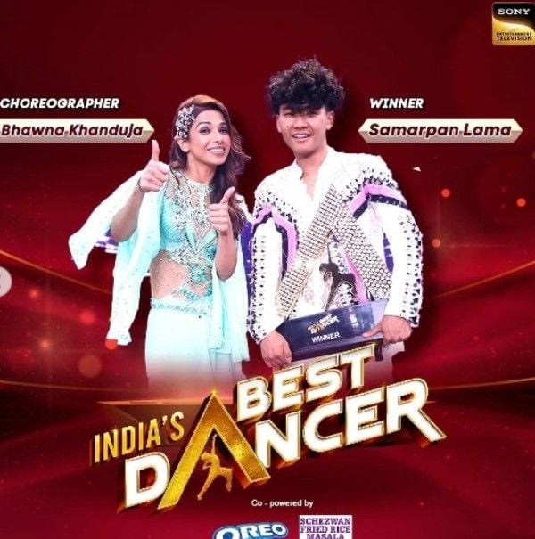 Samarpan Lama with his choreographer Pooja Khanduja