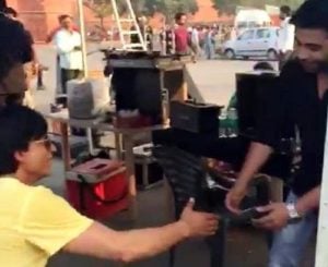 Samarth Shandilya with Shah Rukh Khan