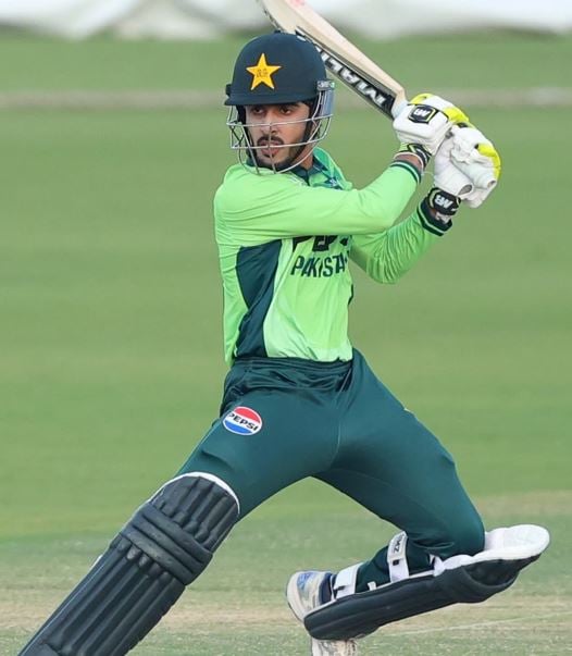 Sameer Minhas during his century against India in Under-19 Asia Cup